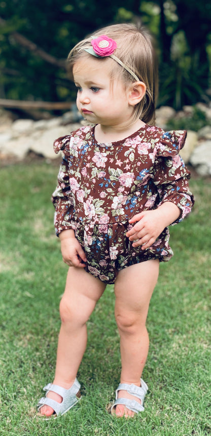 Rhodes Bubble Shorty Romper | November Nuetrals