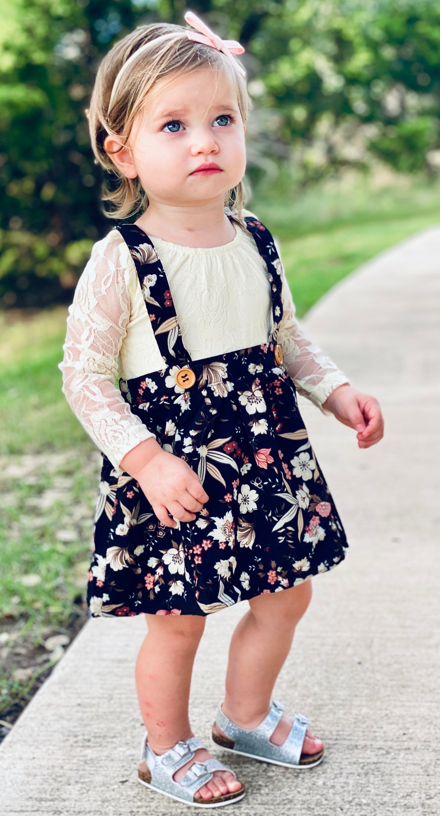 Daphne Pleated Suspender Skirt