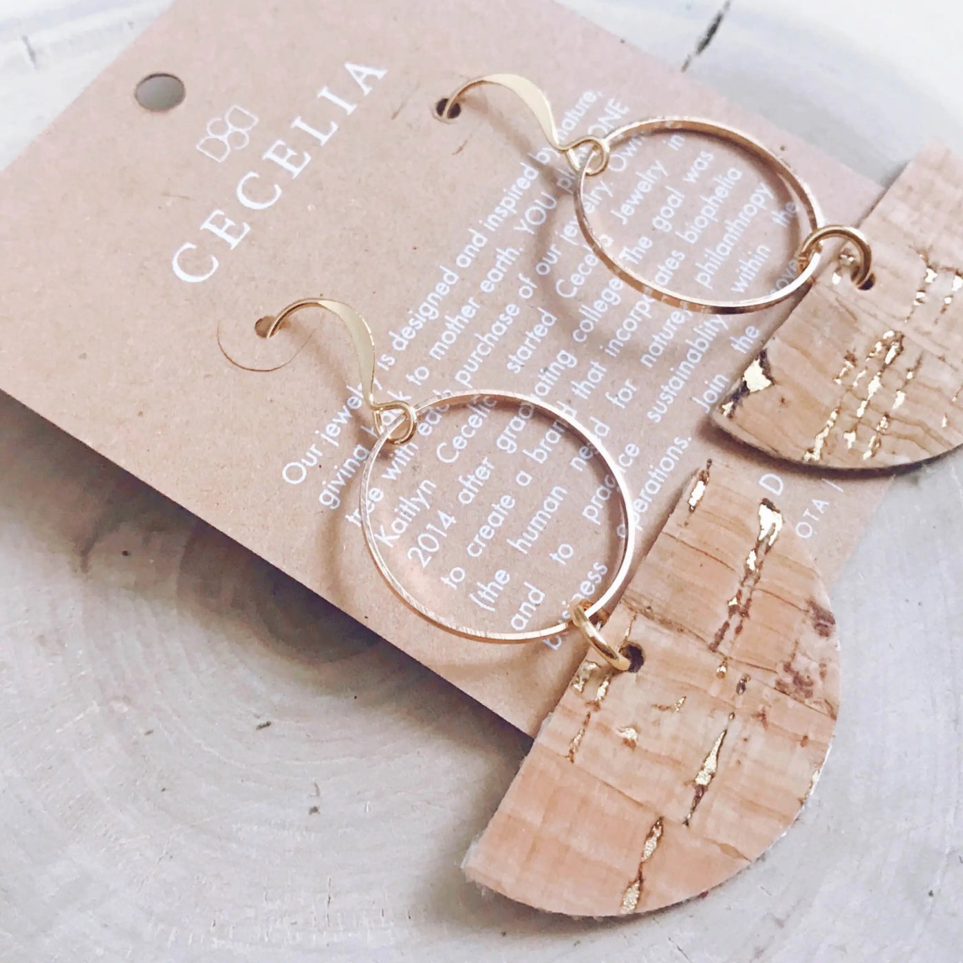 Everly Cork And Hope Earring