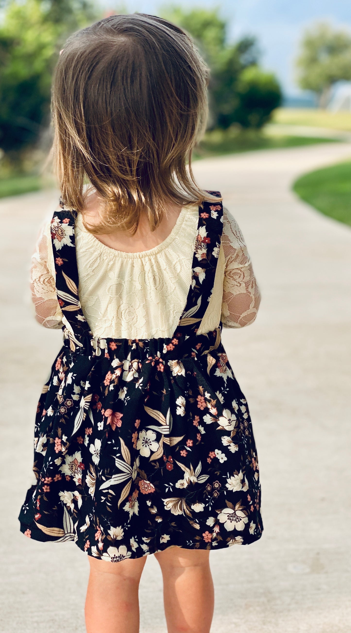 Daphne Pleated Suspender Skirt